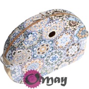 Organizer Obag MOON LIGHT beżowy – kafelki biszkopt niebieski wkład | OMAY