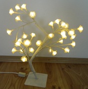 lampa białe drzewko