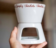 Ceramiczny zestaw do fondue podgrzewacz do czekolady sera 