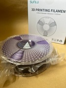 Filament PLA Sunlu silk 1kg 1000g dwukolorowy fioletowy czarny