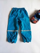 Spodnie przeciwdeszczowe Quechua, 92-98, niebieskie odblaskowa