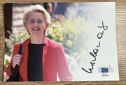 Ursula von der Leyen - oryginalny autograf karta 10x15 cm
