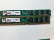 Pamięć RAM Kingston DDR2 2GB (2x1GB) do PC niski profil od 1 PLN BCM