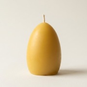 Świeca z wosku pszczelego Wielkanoc jajko gładkie duże