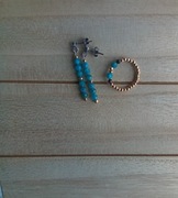 Srebrne sztyfty z apatytem 