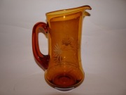 Huta Laura, dzbanek miodowy do napojów, szkło Prl, vintage