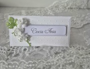 Winietki na stół dla gości komunijnych personalizacja