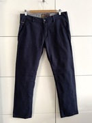 Granatowe spodnie chinosy casual basic navy Kingbon W33 L32