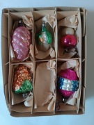 Bombki choinkowe 5 x bombka na choinkę ozdoba choinkowa czasy PRL 