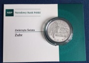 20 złotych zwierzęta świata - żubr blister folder