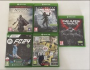 Zestaw gier Xbox One / Series X FC24, FIFA 17, AC, Gears, Tomb Raider)