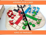 Chińczyk gra planszowa turystyczne ze sklejki SZEPT