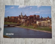 Widokówka Pocztówka Kraków Zamek Wawel Wzgórze Wawelskie most   