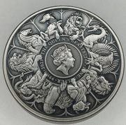 2oz Bestie Królowej Completer 2021 2 uncje Srebra Ag.9999 ANTIQUE