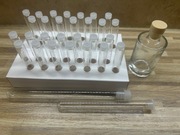 Zestaw próbówek i ampułek zabawa edukacja przechowywanie