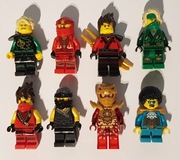 Lego figurki ninjago Kai, Lloyd, Cole 8 szt.