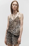 ZARA Top zwierzęcy wzór 100% wiskoza ZARA WOMAN COLLECTION L