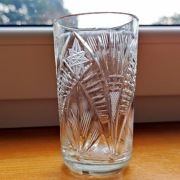 Kieliszek Kryształowy 100 ml. Literatka. Do Wódki. 10.5 cm. Nowy. Z lat 70