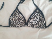 Bikini stanik strój do kąpieli PANTERKA cętki S/M