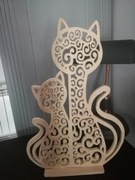 AŻUROWY DEKORACJA  KOT