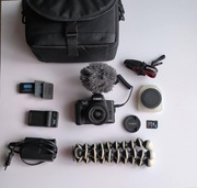 Canon m50 jak nowy + wszystkie niezbędne dodatki