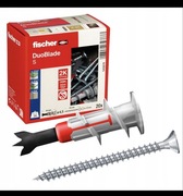 FISCHER KOŁEK KOŁKI DO PŁYT GIPSOWYCH GK G-K DUOBLADE S + WKRĘTY 20szt.