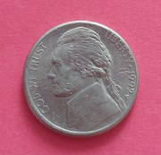 Moneta USA 5 CENTS 5 centów 1992r. P  Jefferson Nickel