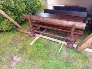Meble  ogrodowe  góralskie  z bali 