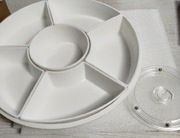 LIFEWIT TACA OBROTOWA  Z MISECZKAMI 6 SZT PÓŁMISEK DO  PRZEKĄSEK 