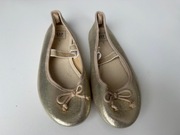 Piękne baleriny dziecięce GAP w kolorze lśniącego złota - roz 33