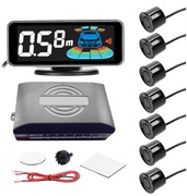 Zestaw czujników parkowania cofania 8 sensorów + monitor