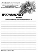 Wypominki Roczne 100 szt. A5 kartki za duże zmarłych.