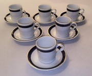 Zestaw 6 filiżanek do espresso  Karolina 