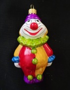 Bombki choinkowe 1 szt. Wesoły klaun szklane ozdoby jak z prl