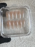 Perłowe paznokcie tipsy press on