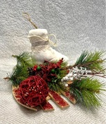 Stroik na stół świąteczny Boże Narodzenie Prezent