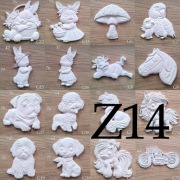 Zestaw 14 figurki do malowania dla dzieci z gipsu 