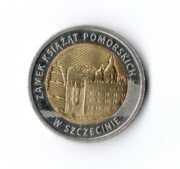 5 zł 2016r  Zamek Książąt Pomorskich w Szczecinie