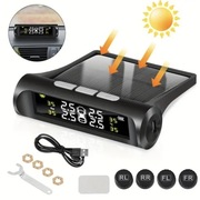 4x CZUJNIK CZUJNIKI CIŚNIENIA OPON W KOŁACH I TEMPERATURY TPMS SOLAR LCD
