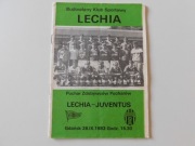 PROGRAM LECHIA GDAŃSK JUVENTUS TURYN 1983.09.28 Puchar Zdobywców Pucharów