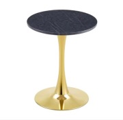 Okrągły stół ok kawowy czarno złoty. 