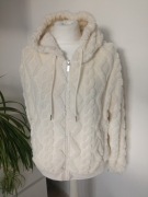 Laura Torelli miękka bluza rozpinana pluszowa r M