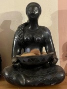 Figura z czarnej gliny Oaxaca Meksyk