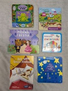 Zestaw 6 książeczek książek książki interaktywne 3d Na nocnym niebie