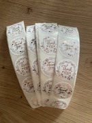 Naklejki dziękuję małe 50 szt.