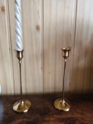 Świecznik 2 sztuki kolor złota 