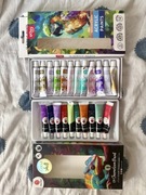 Farby akrylowe zestaw 22 kolory metaliczna pastelowe kameleon easy empik