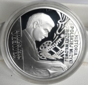 10 zł 2010  KRZYSZTOF KOMEDA  Ag 925  NBP  JAZZ  UNC