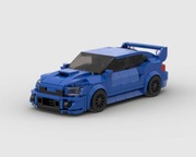 Klocki na wzór LEGO Subaru WRX Autko Samochodzik Hit Prezent Pudełko Karton