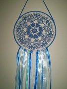 ŁAPACZ SNÓW RĘCZNIE WYKONANY BIAŁY (10)